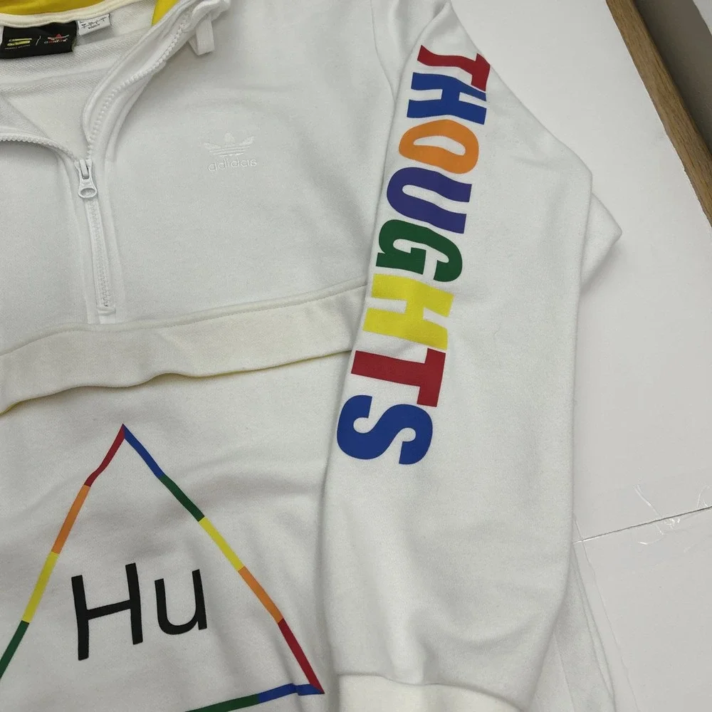 Vintage Mens M Pharrell‎ Williams Adidas Hu Human Race Hoodie 60097